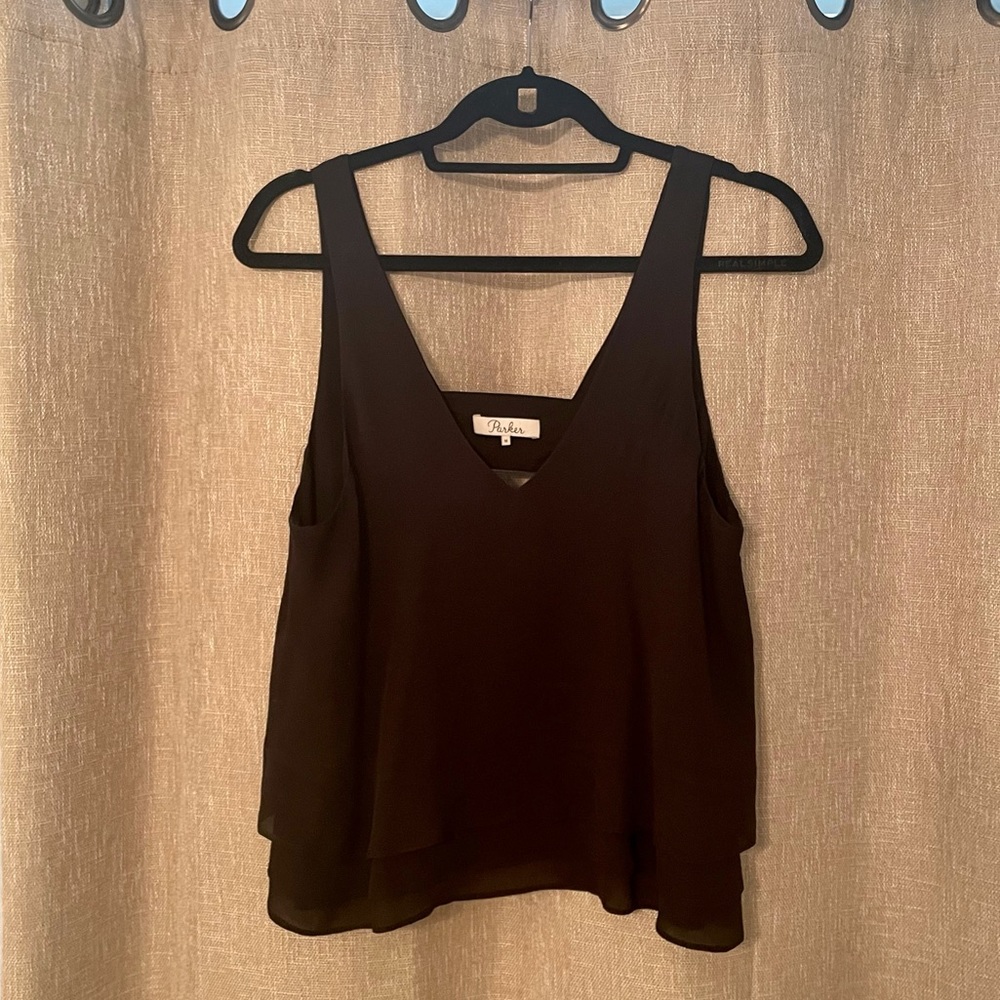 Parker Black Silk Blouse - Reversible